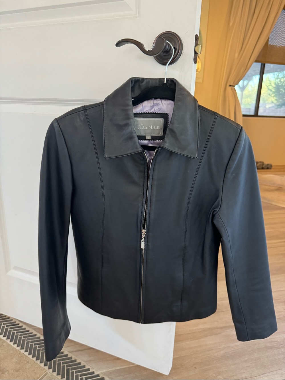 Juliet Michelle Leather Zip Jacket